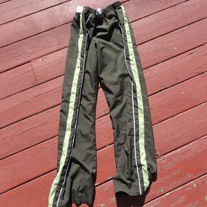 Nike Olive and lime stripe jogging sweat pants, Funky Color~LG~